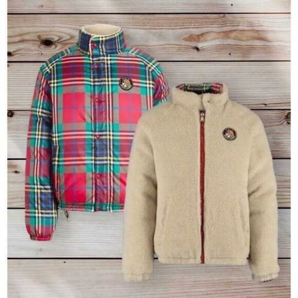Polo Ralph Lauren Other - Polo Ralph Lauren Puffer Coat Reversible Sun Valley Jacket Mens XXL Multi Check